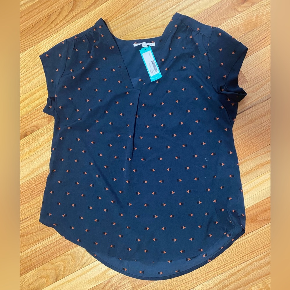 Fun2fun Lillian v neck short sleeve blouse